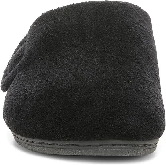 10000148001 VIONIC WOMEN'S INDULGE GEMMA MULE SLIPPERS BLACK SIZE 9 - Like New