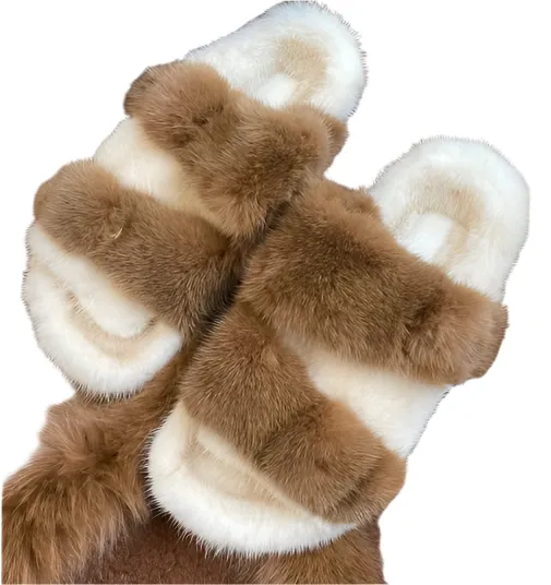 2-TONE FUR SLIDES