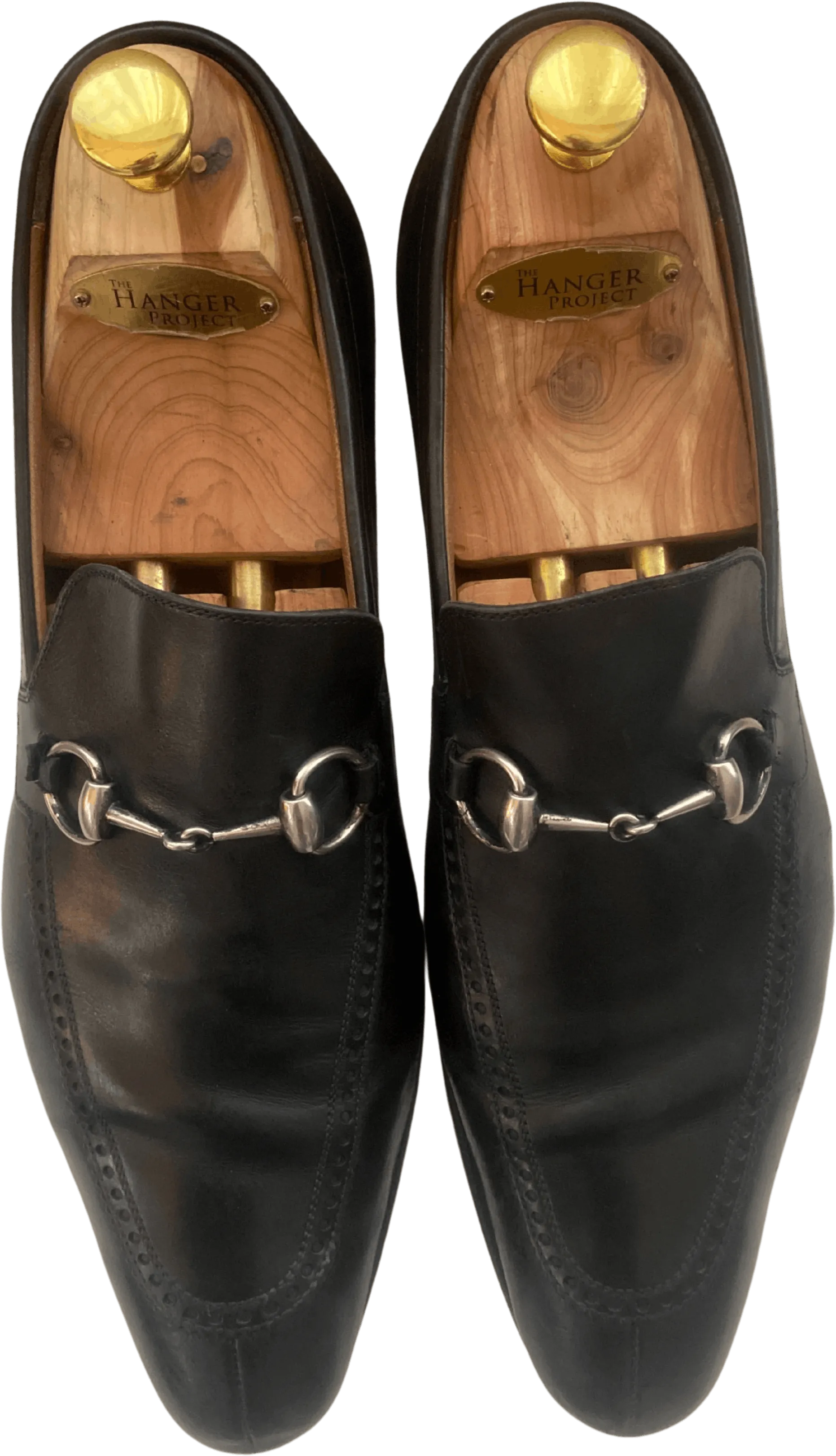 70’s Classic Horsebit Black Leather Loafers by Gucci