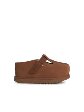806 'Goldenstar' Brown Suede Slippers