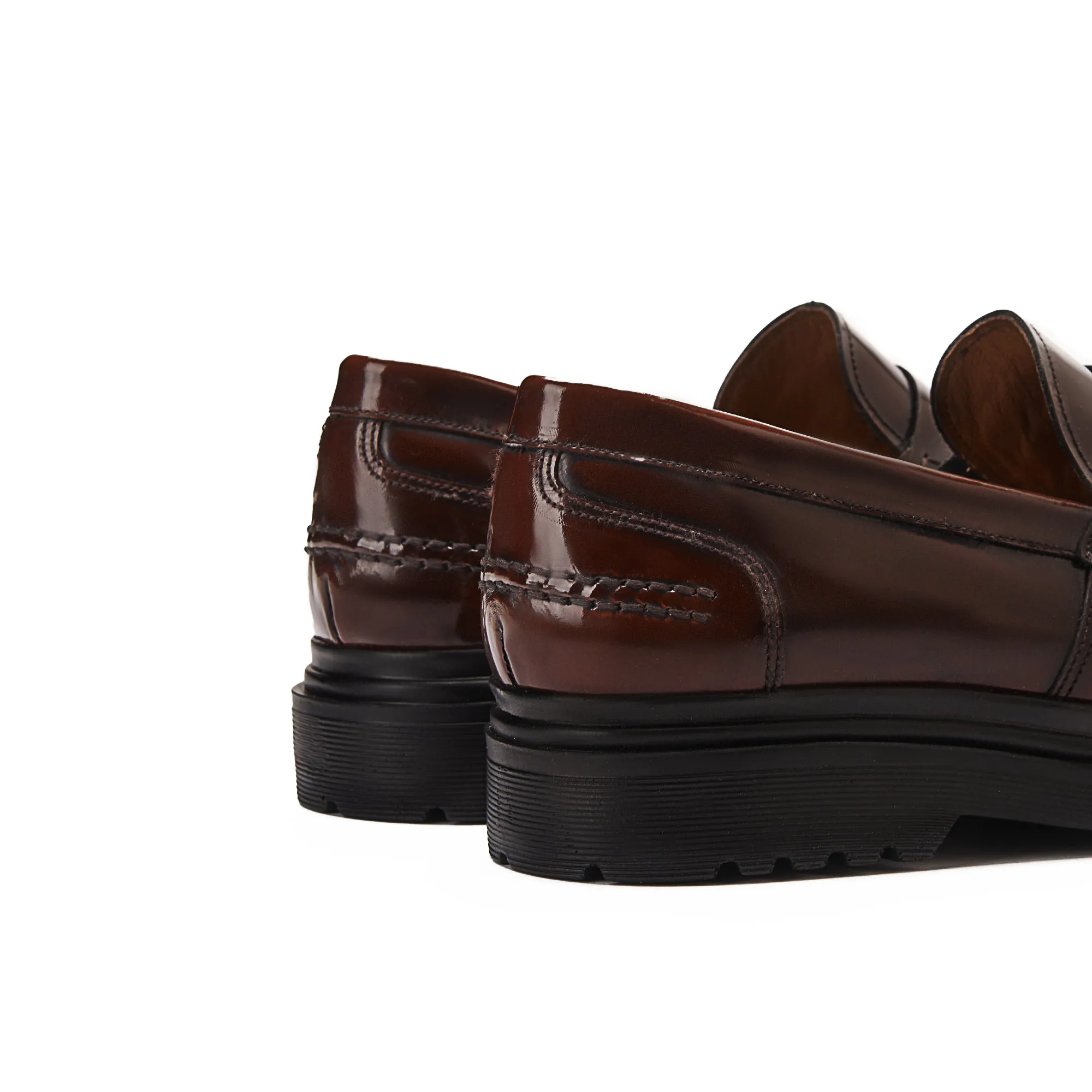 Achilles Chunky Penny Loafers - Hazel