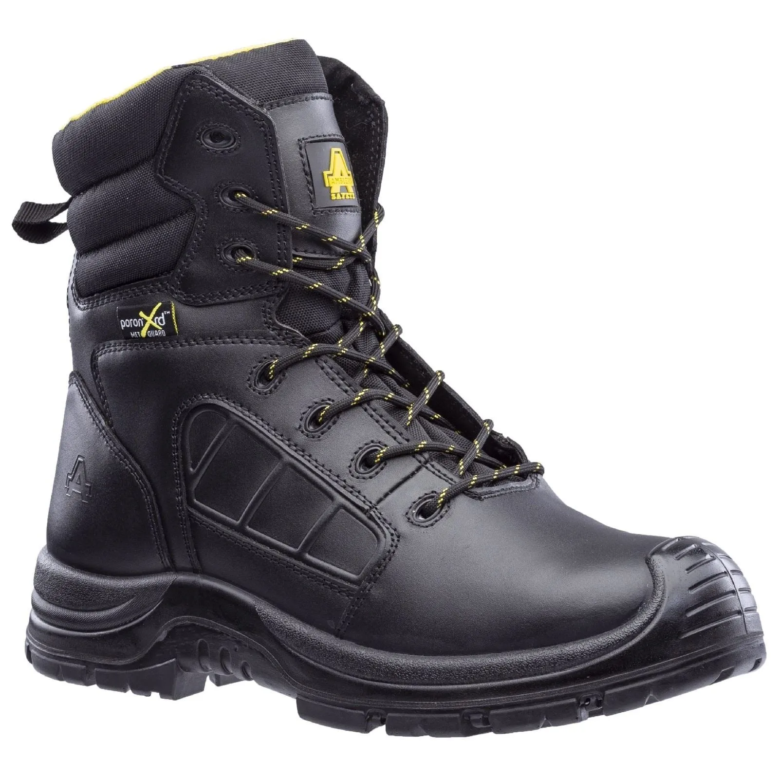 Amblers Men Boots - AS350C Berwyn Hi-Leg Metatarsal Safety Boot in Black, 4-14