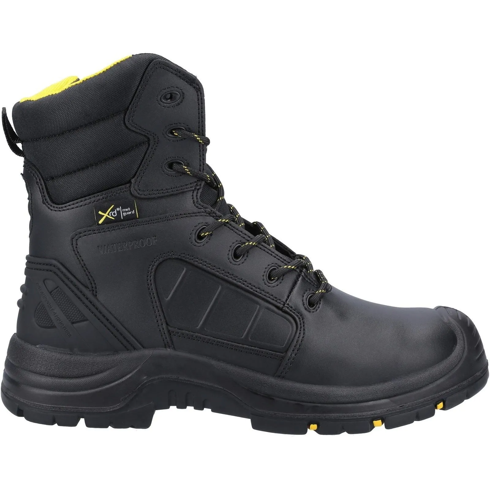 Amblers Men Boots - AS350C Berwyn Hi-Leg Metatarsal Safety Boot in Black, 4-14