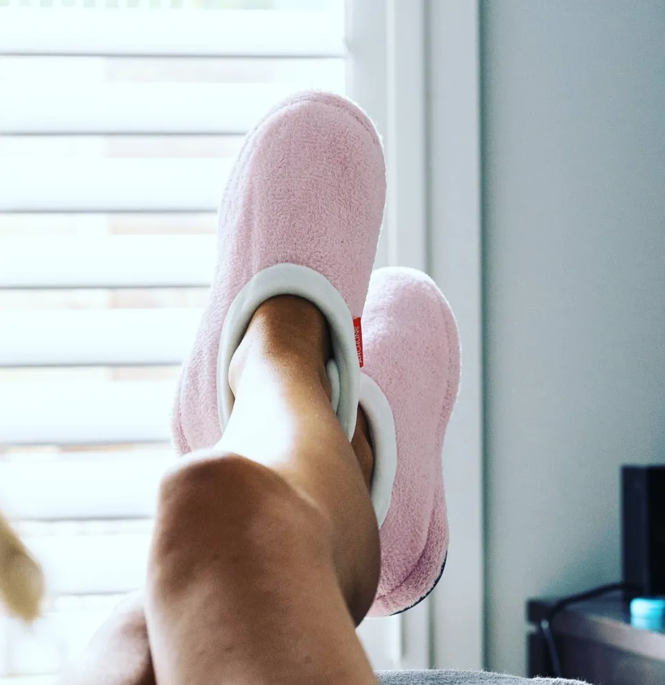 ARCHLINE Orthotic Slippers Closed Scuffs Pain Relief Moccasins - Pink - EUR 40