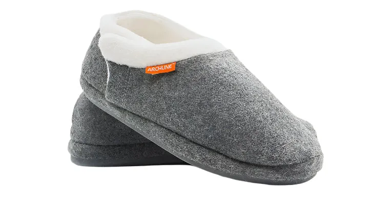 Axign Archline Orthotic Closed Slipper Grey Marl Unisex