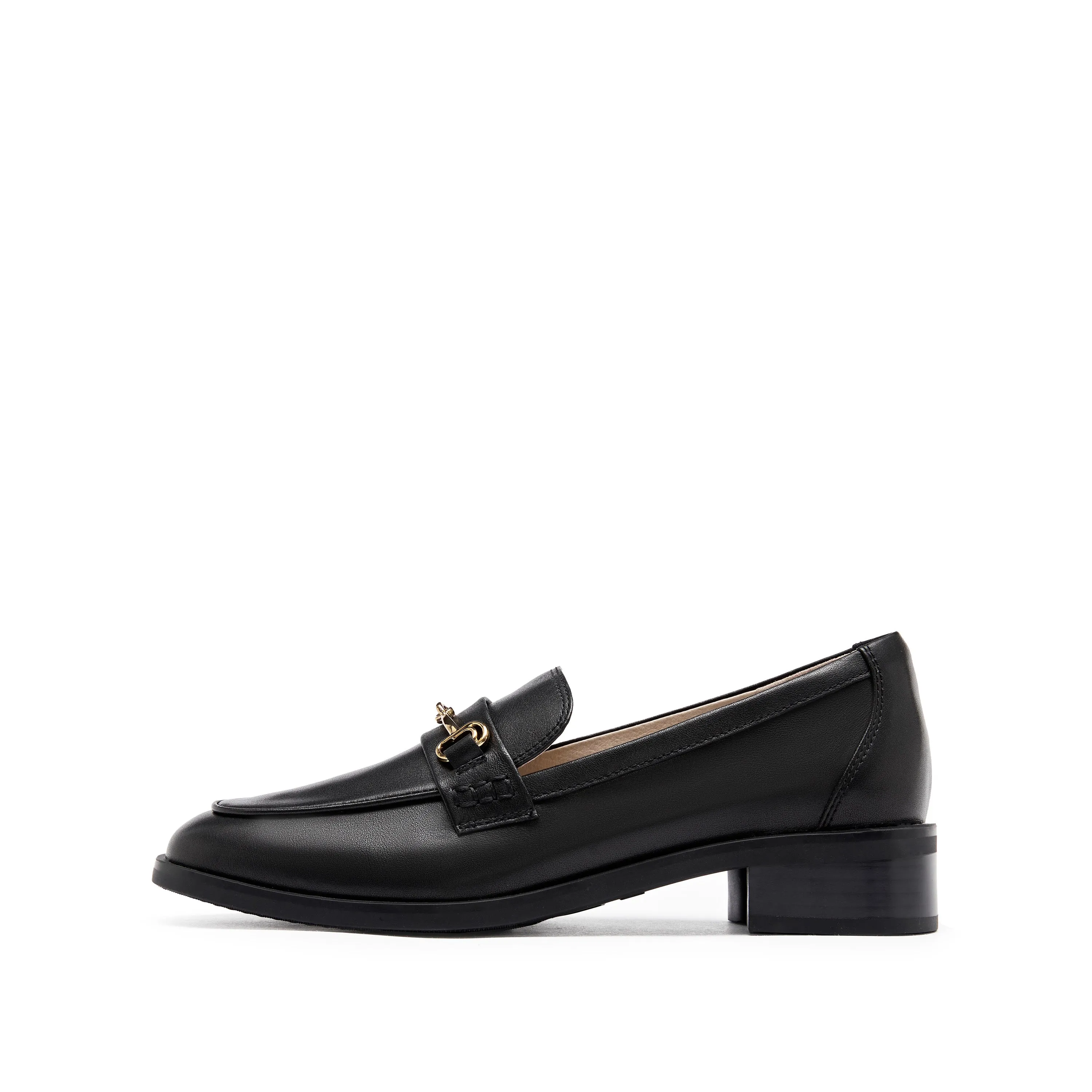 Black Classic Horsebit Loafers