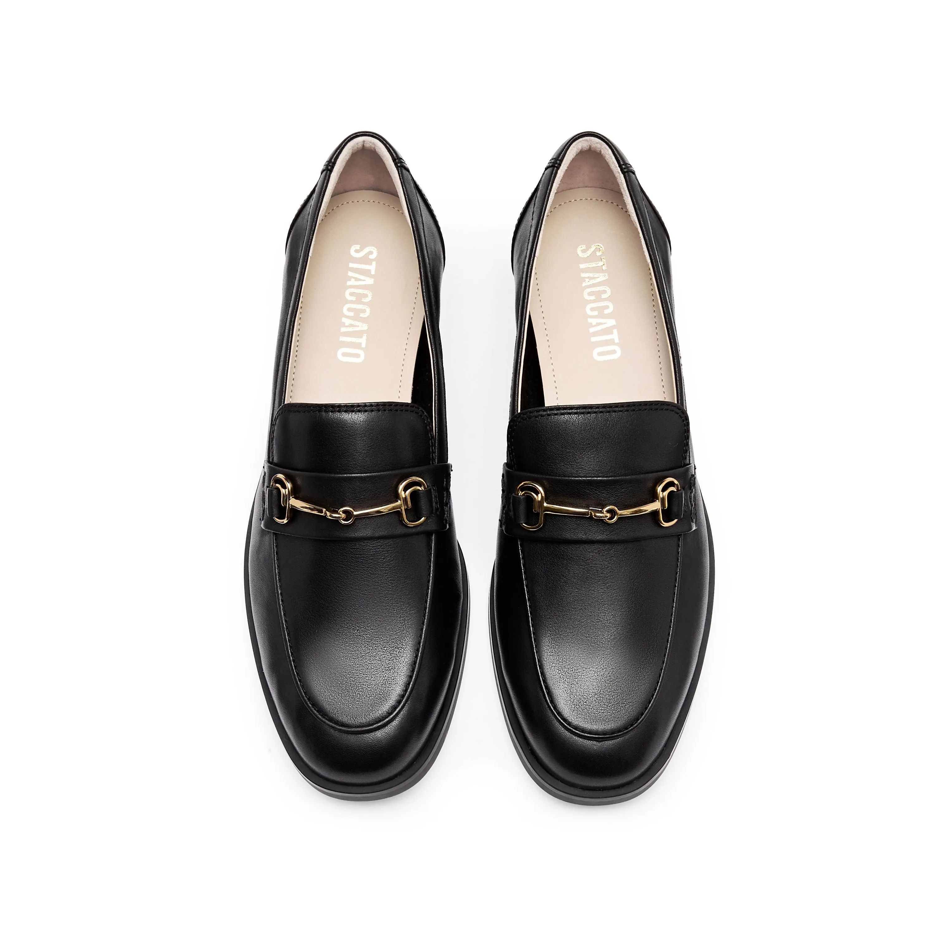 Black Classic Horsebit Loafers