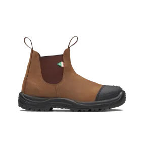 Blundstone 169 - Work & Safety Boot Rubber Toe Cap Saddle Brown