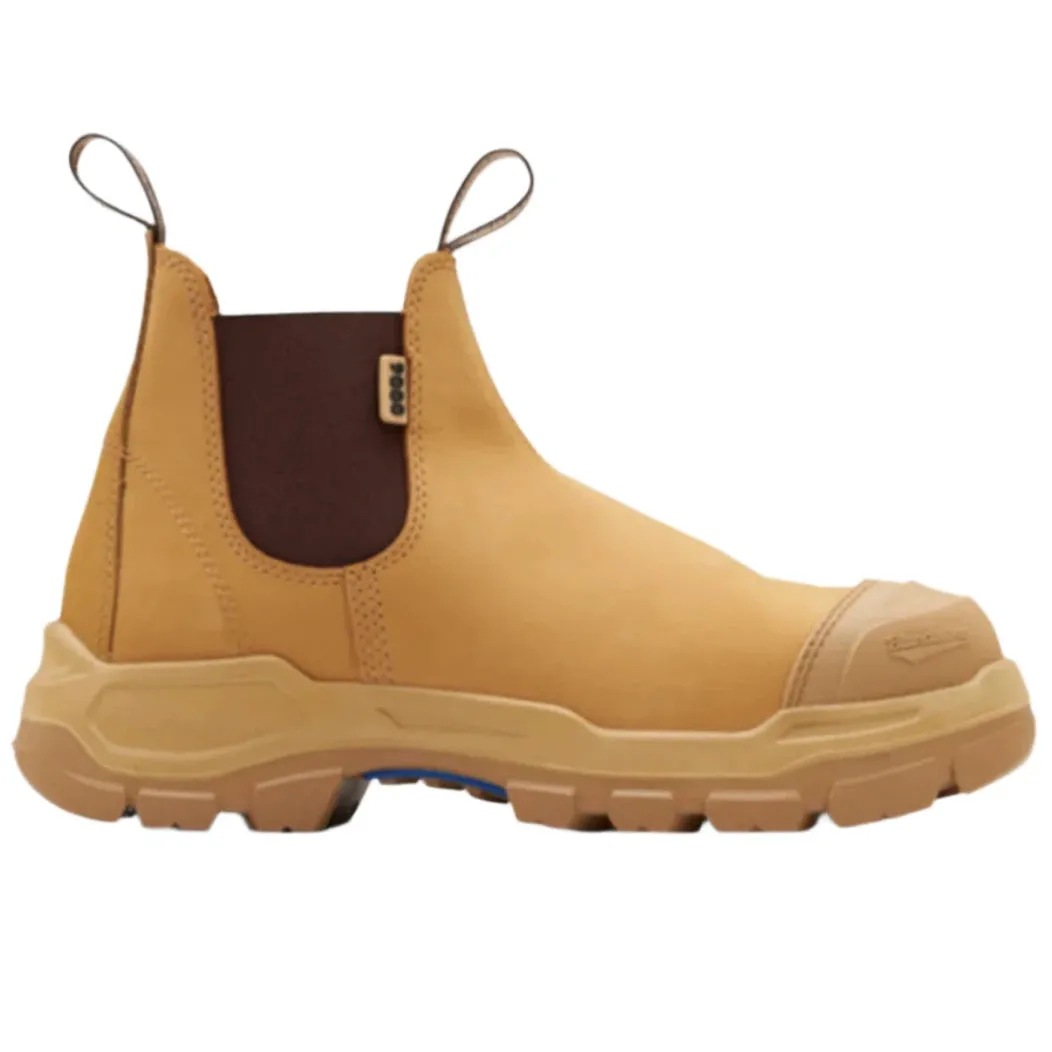 Blundstone Wheat Unisex Elastic Sided Steel Toe Safety Boot With Bump Cap (9000) (Pre Order)