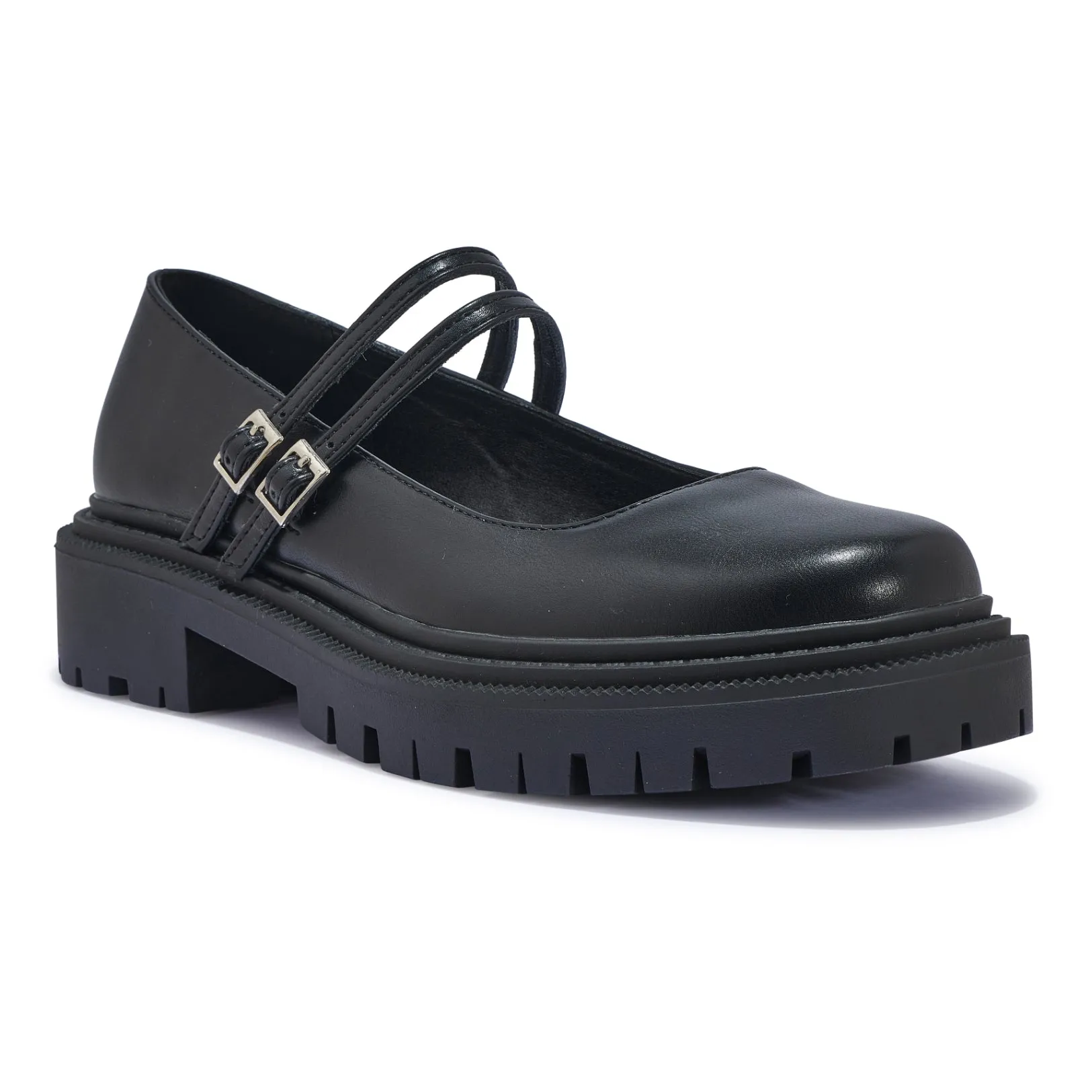 CABARNET10 CLASSIC ROUNDED TOE LOAFERS WITH STRAP DETAIL