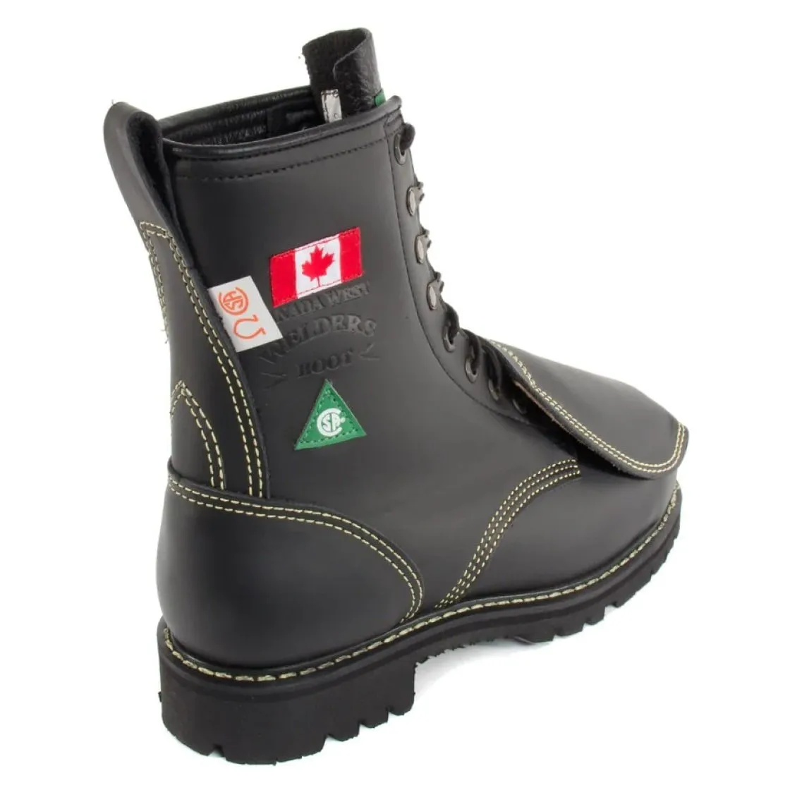 Canada West Men's Work Boots Welder's 8" FR CSA Steel Toe with Metguard