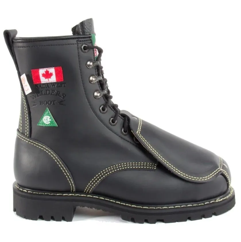 Canada West Men's Work Boots Welder's 8" FR CSA Steel Toe with Metguard