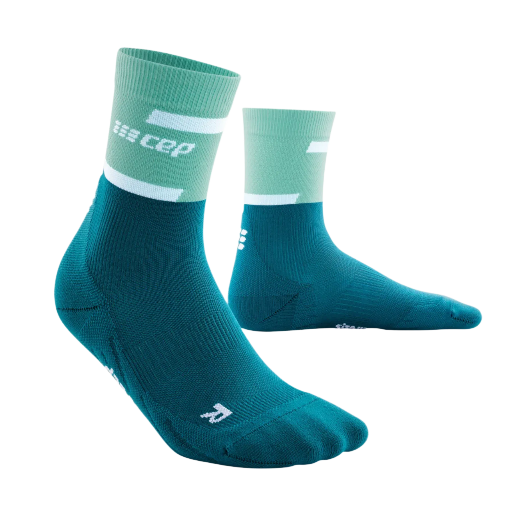 CEP | The Run Compression Socks 4.0 Mid-Cut | Women's | Ocean/Petrol
