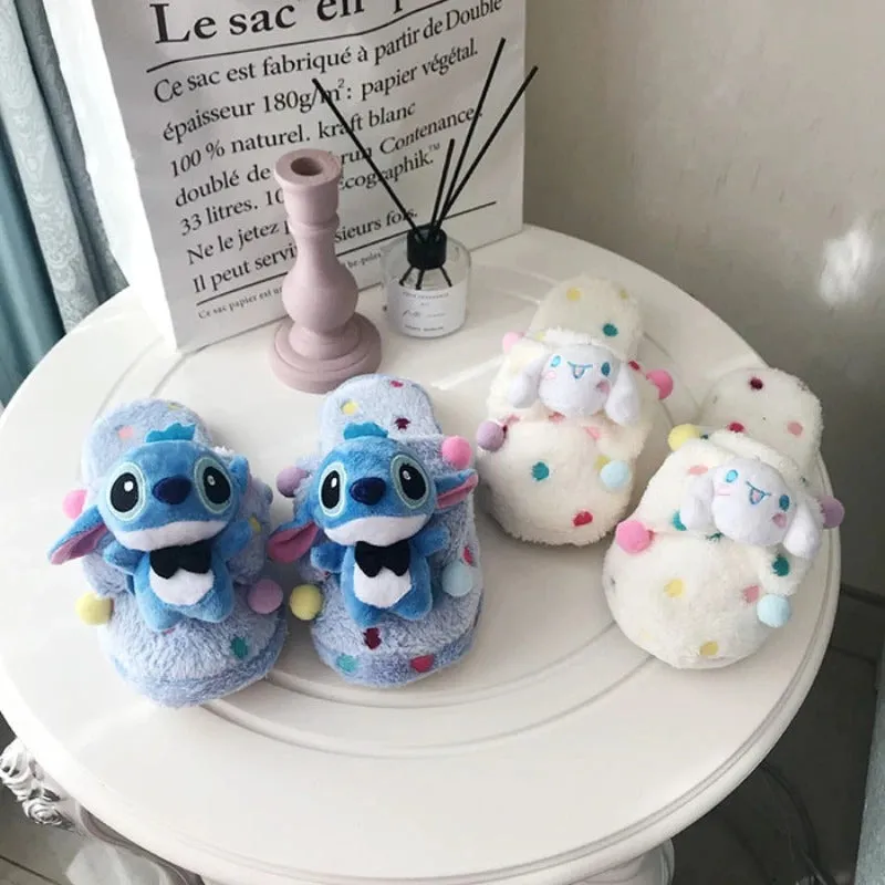 Cozy Critter Plush Slippers