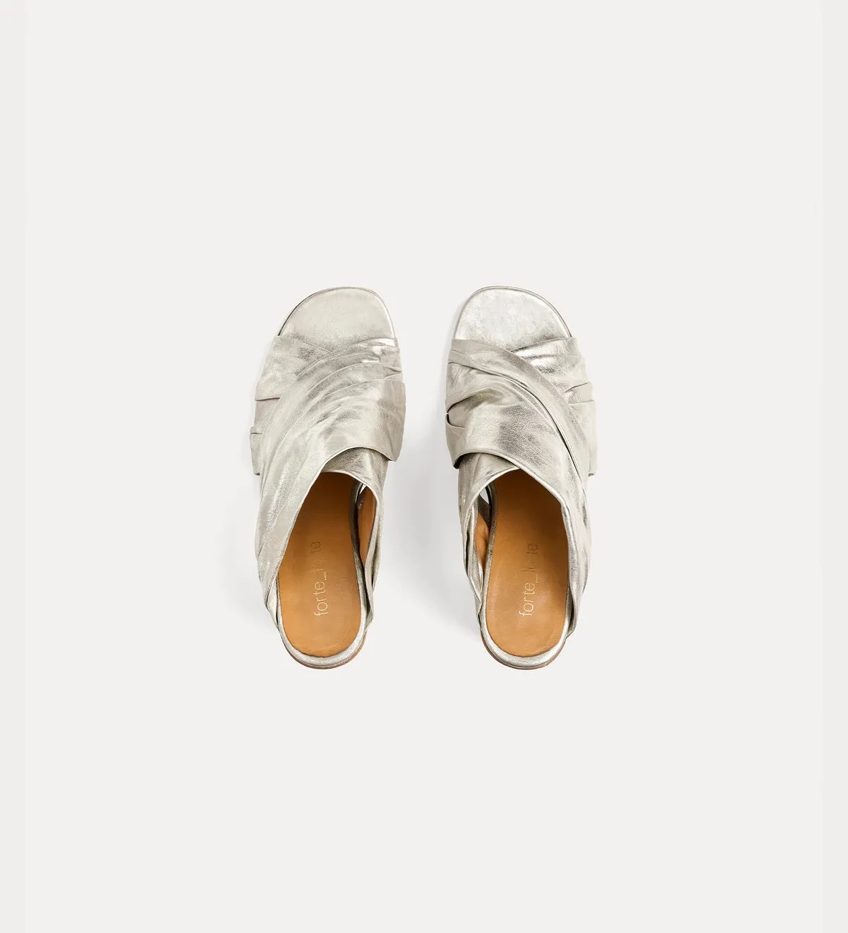 Crossover Sandals - Silver