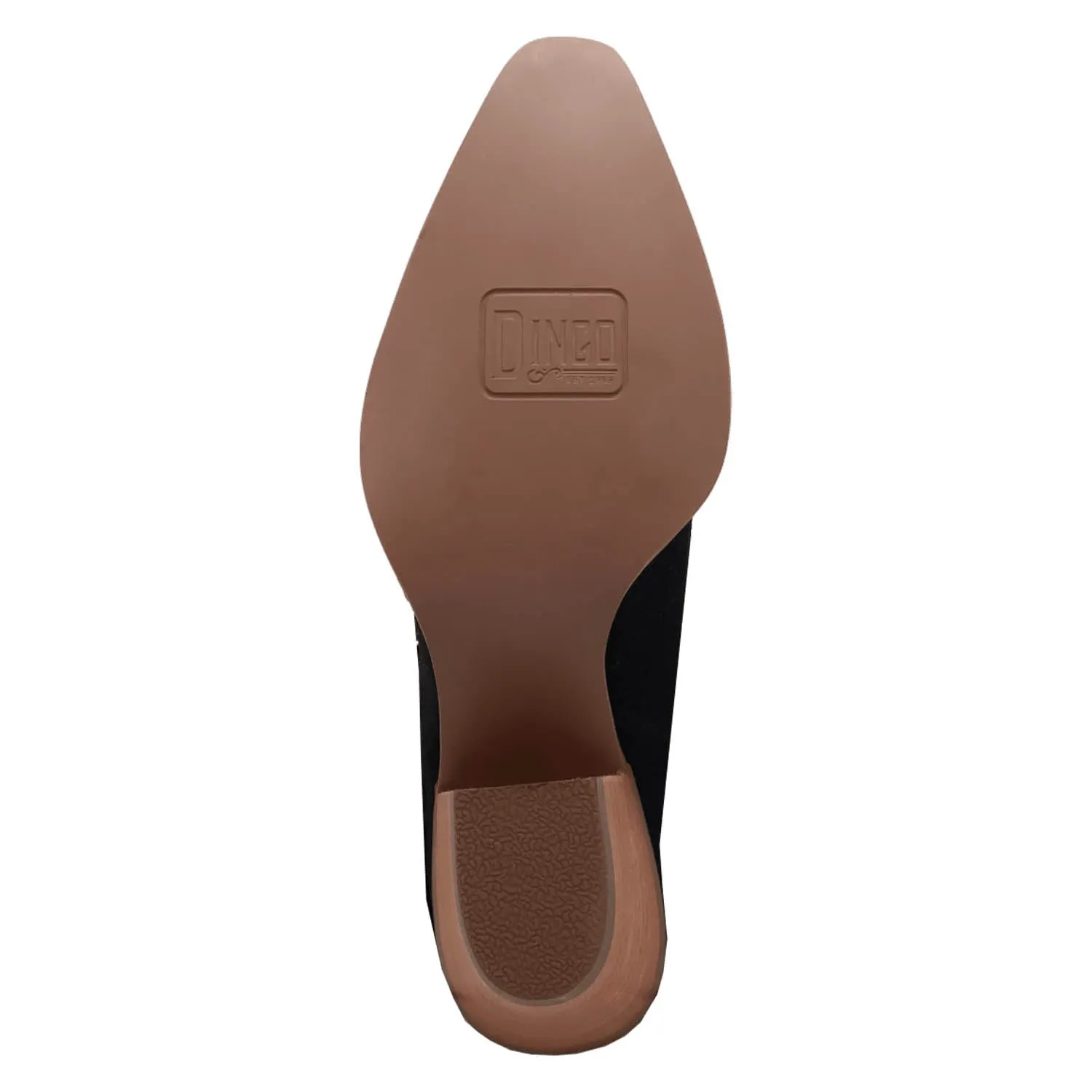 Dingo Womens Tapadero Bootie Black Suede Cowboy Boots