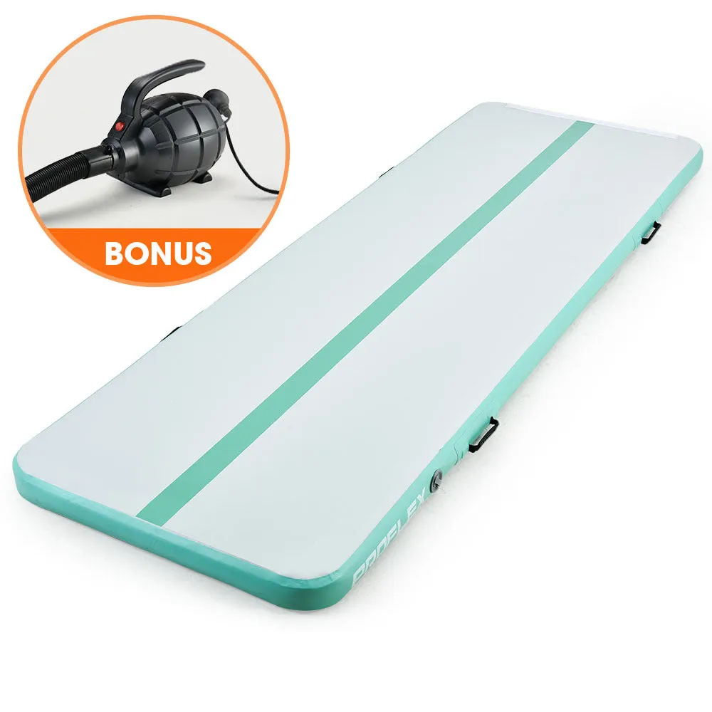 Durable Inflatable Air Track Mat with Pump - 600W, Waterproof, 800x100x20cm - Proflex