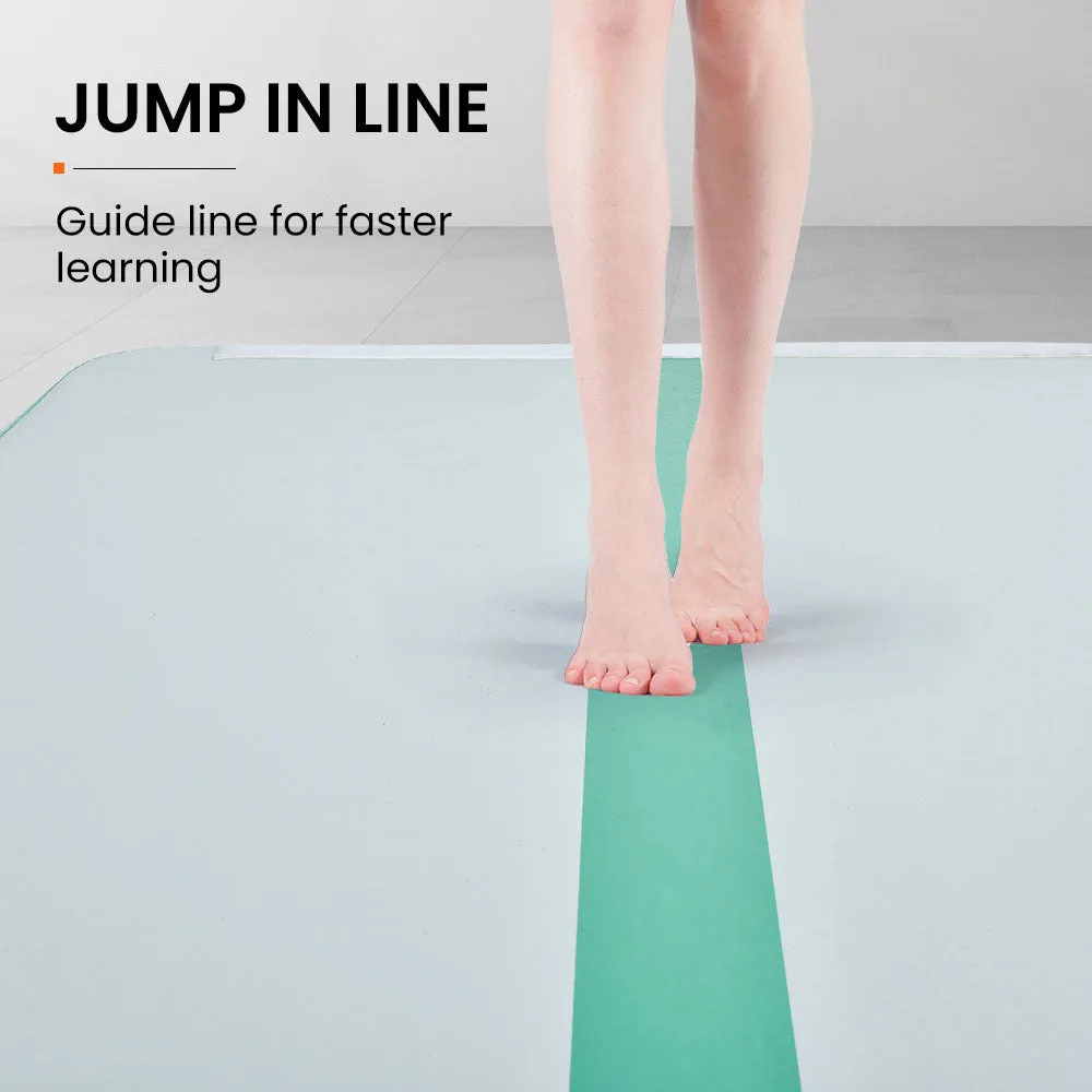 Durable Inflatable Air Track Mat with Pump - 600W, Waterproof, 800x100x20cm - Proflex