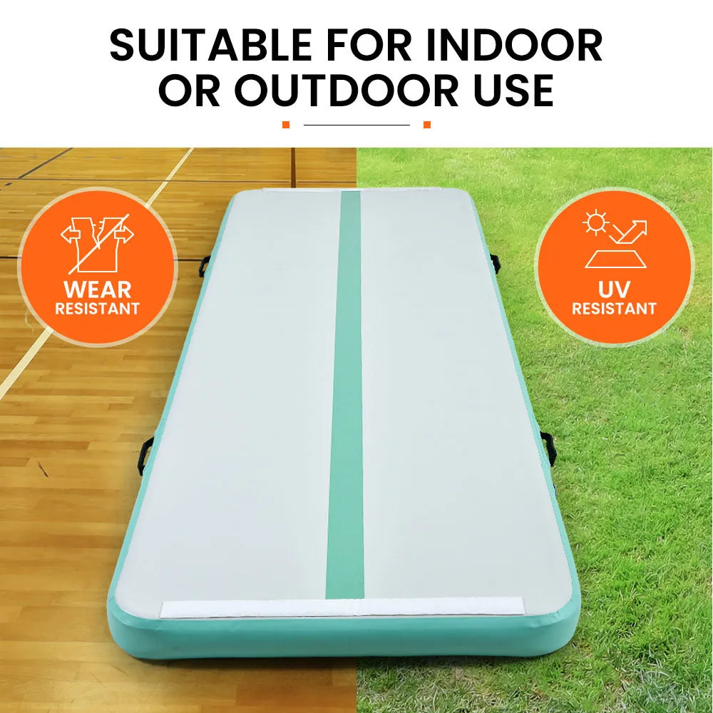 Durable Inflatable Air Track Mat with Pump - 600W, Waterproof, 800x100x20cm - Proflex