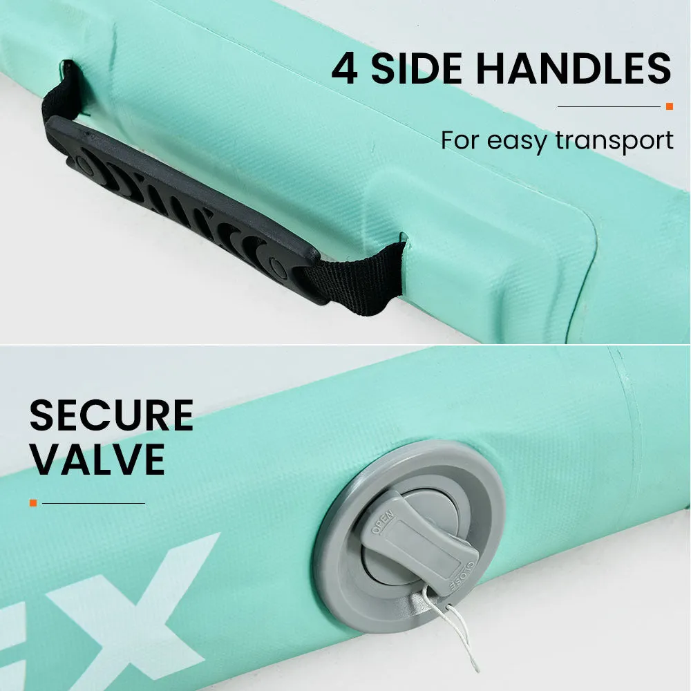 Durable Inflatable Air Track Mat with Pump - 600W, Waterproof, 800x100x20cm - Proflex