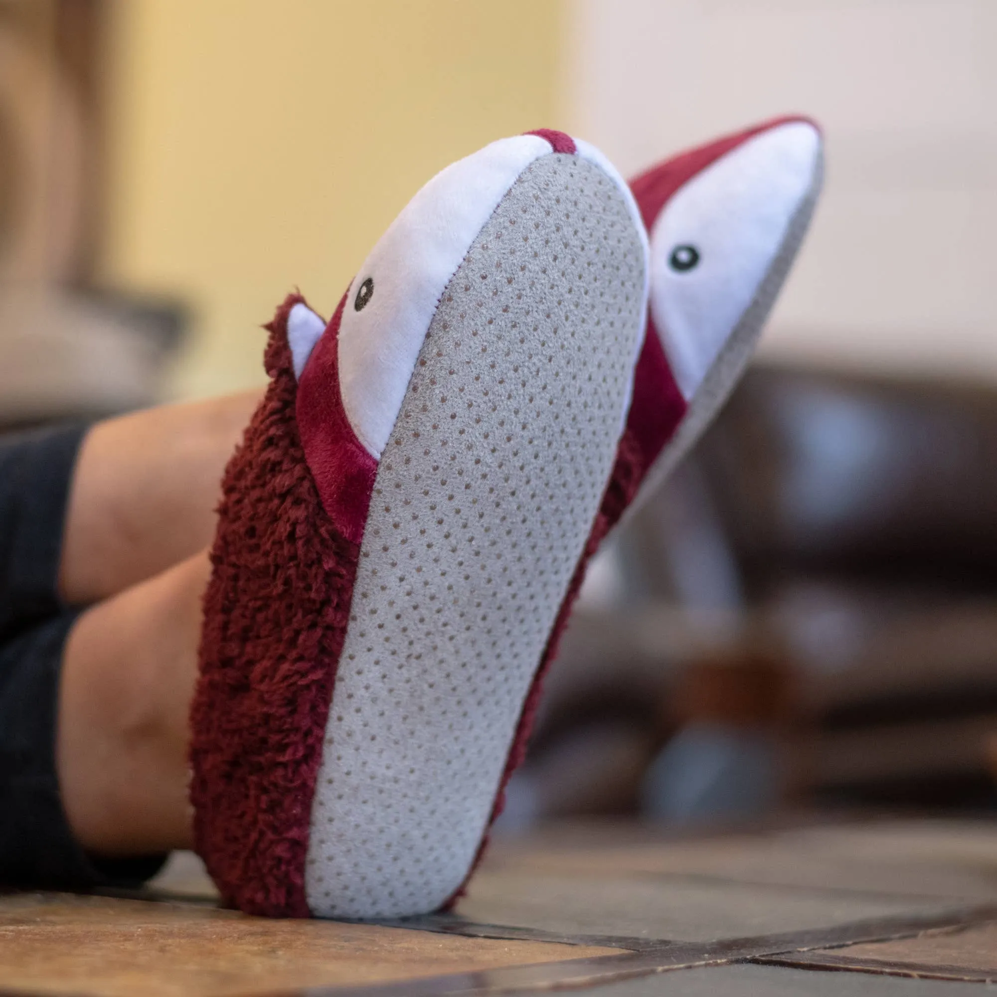 Fox Plush Non Slip Slipper - Large