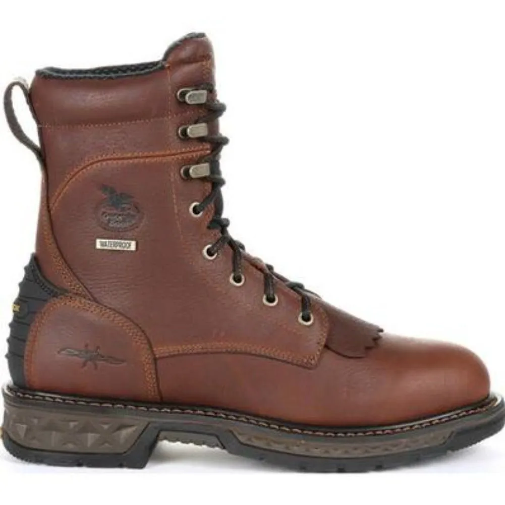 Georgia Boot Carbo-tec Lt Men's Waterproof Lacer Work Boots Gb00309 In Brown
