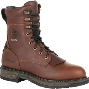 Georgia Boot Carbo-tec Lt Men's Waterproof Lacer Work Boots Gb00309 In Brown
