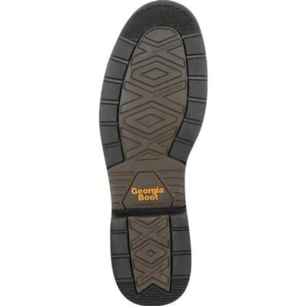 Georgia Boot Carbo-tec Lt Men's Waterproof Lacer Work Boots Gb00309 In Brown