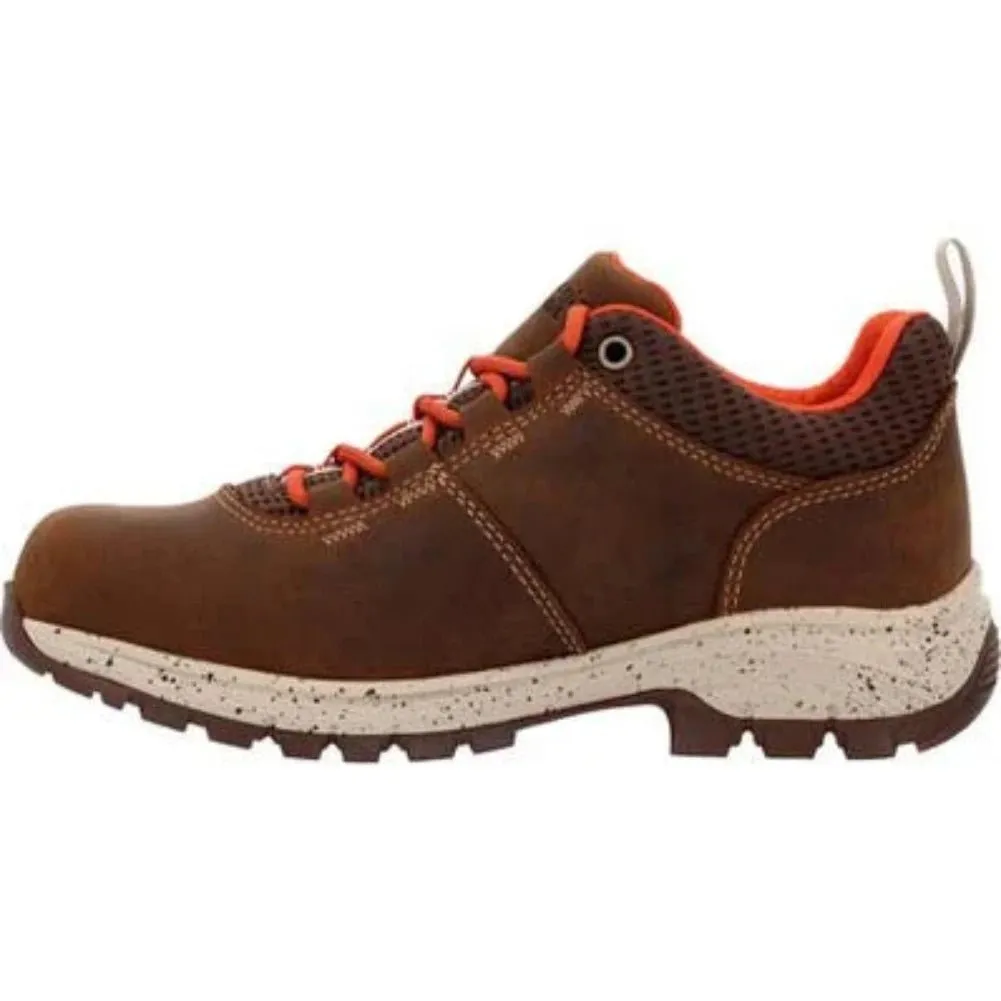 Georgia Boot Eagle Trail Women's Waterproof Oxford Hiker Boots Gb00602 In Brown