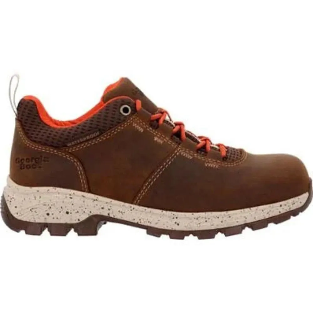 Georgia Boot Eagle Trail Women's Waterproof Oxford Hiker Boots Gb00602 In Brown