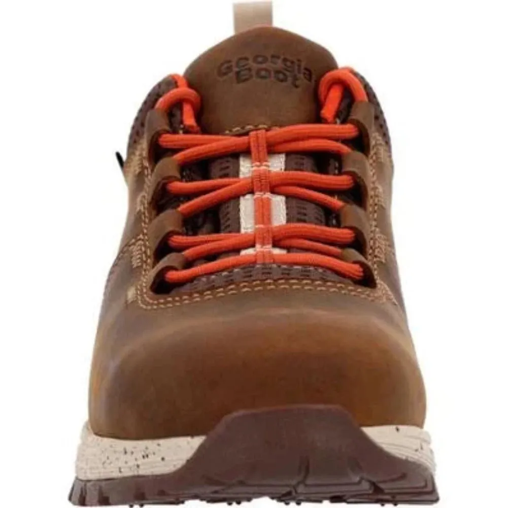 Georgia Boot Eagle Trail Women's Waterproof Oxford Hiker Boots Gb00602 In Brown