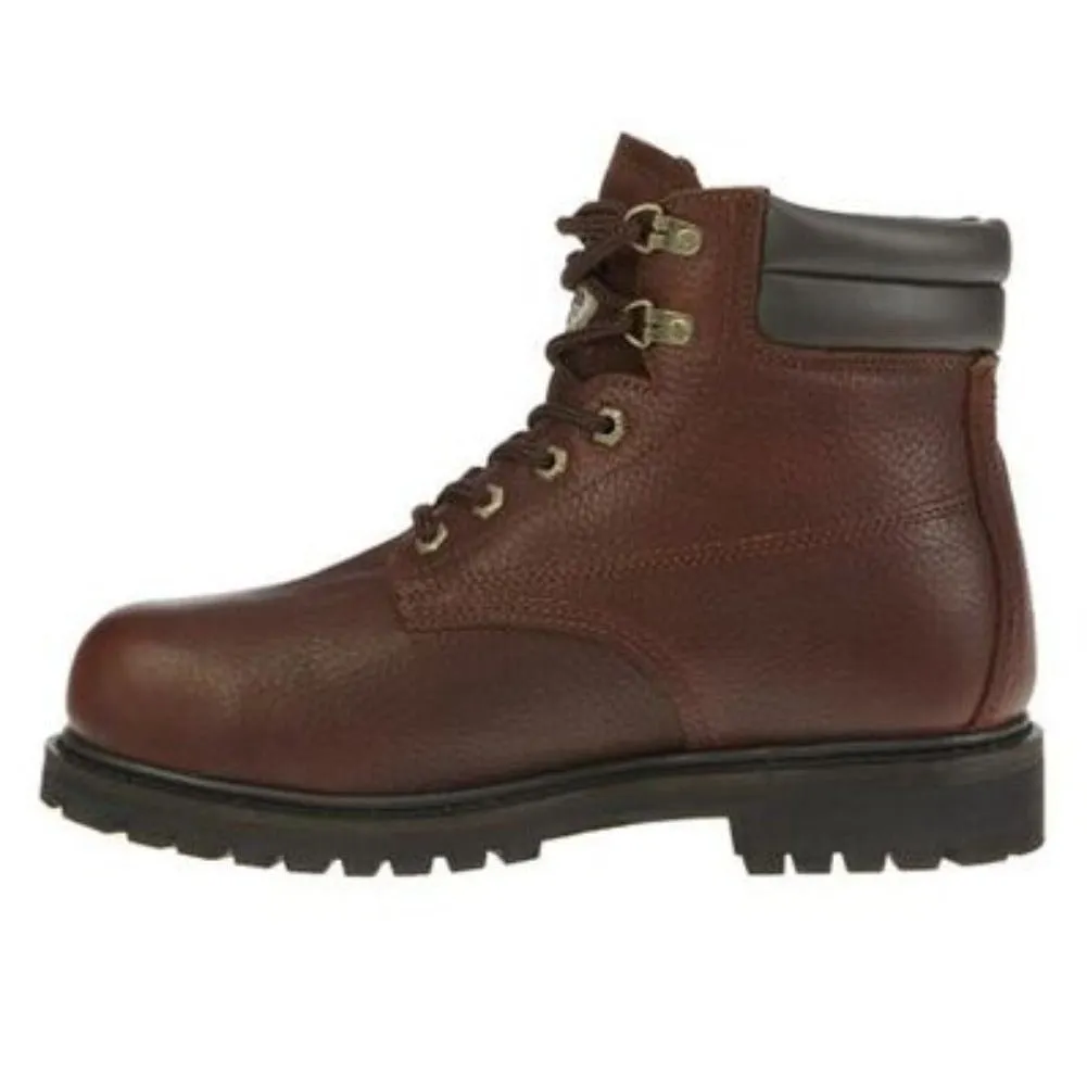 Georgia Boot Farm 'n Ranch Men's Waterproof Steel Toe Boots G6174 In Brown