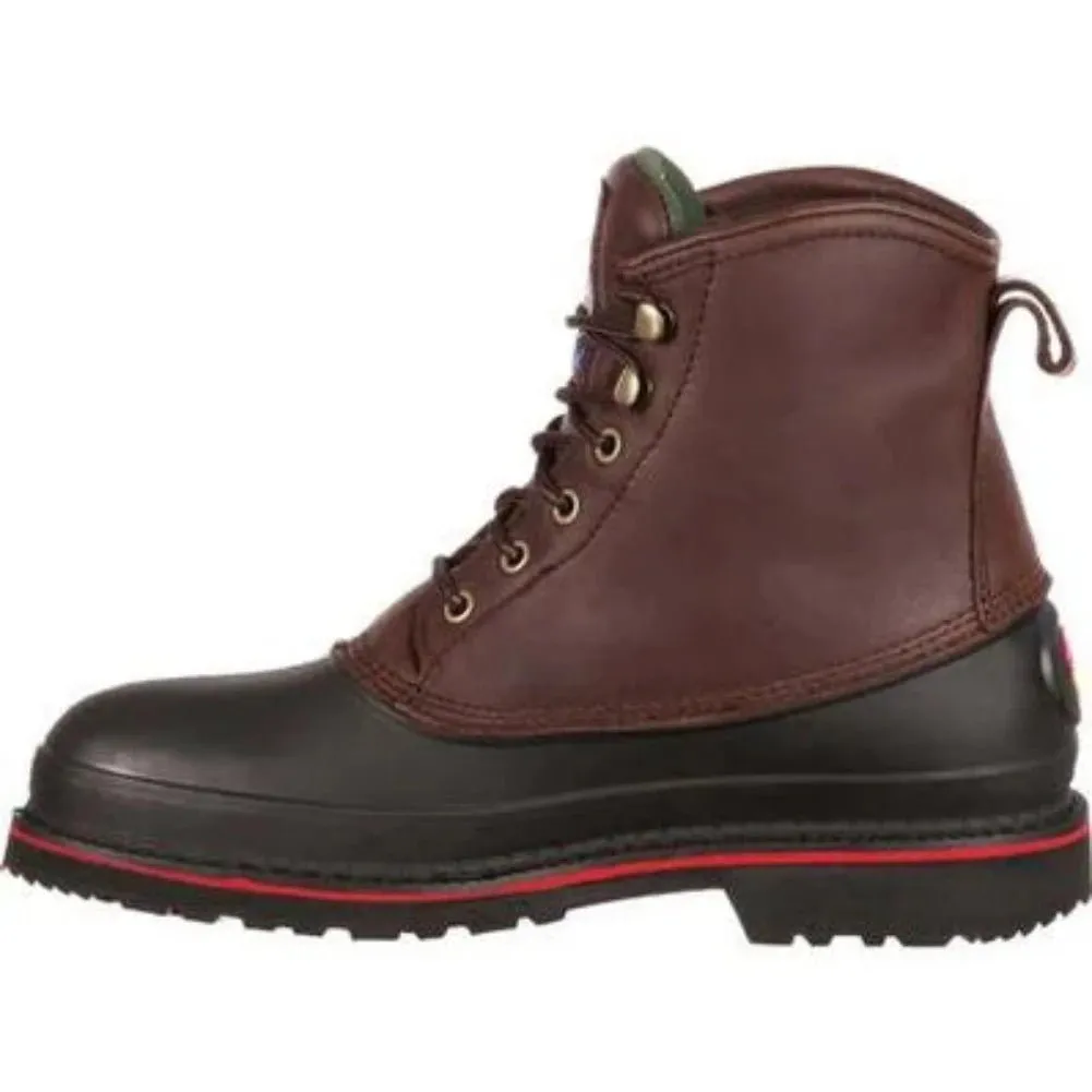 Georgia Boot Muddog Men's Waterproof Steel Toe Work Boots G6633 In Brown