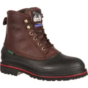 Georgia Boot Muddog Men's Waterproof Steel Toe Work Boots G6633 In Brown