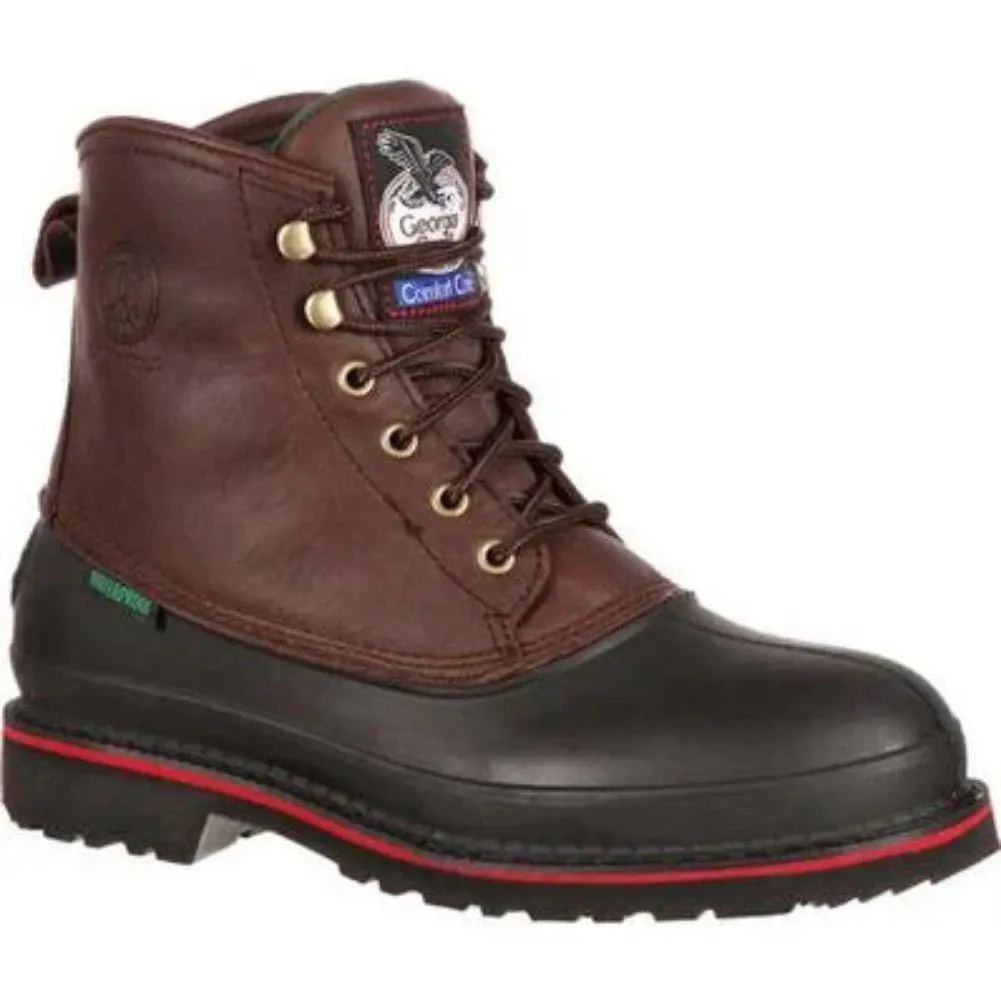 Georgia Boot Muddog Men's Waterproof Steel Toe Work Boots G6633 In Brown