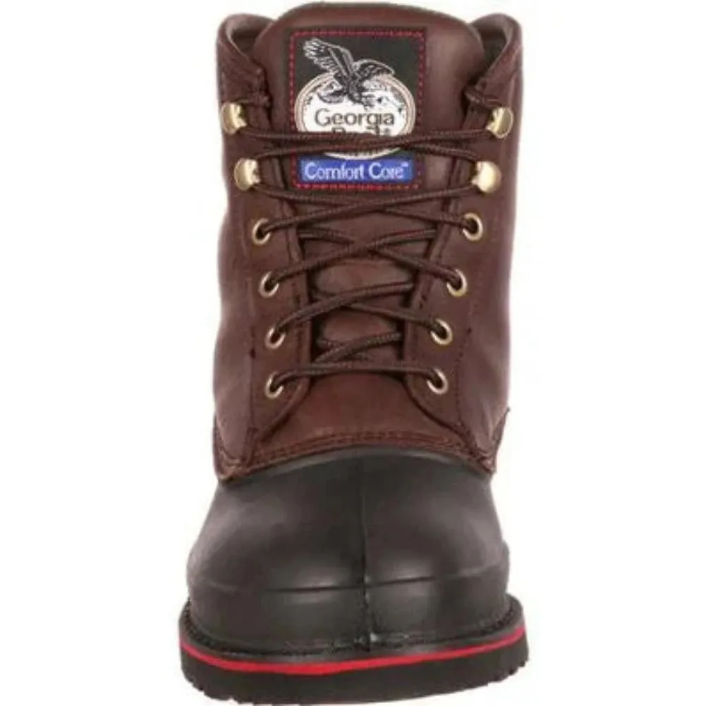 Georgia Boot Muddog Men's Waterproof Steel Toe Work Boots G6633 In Brown
