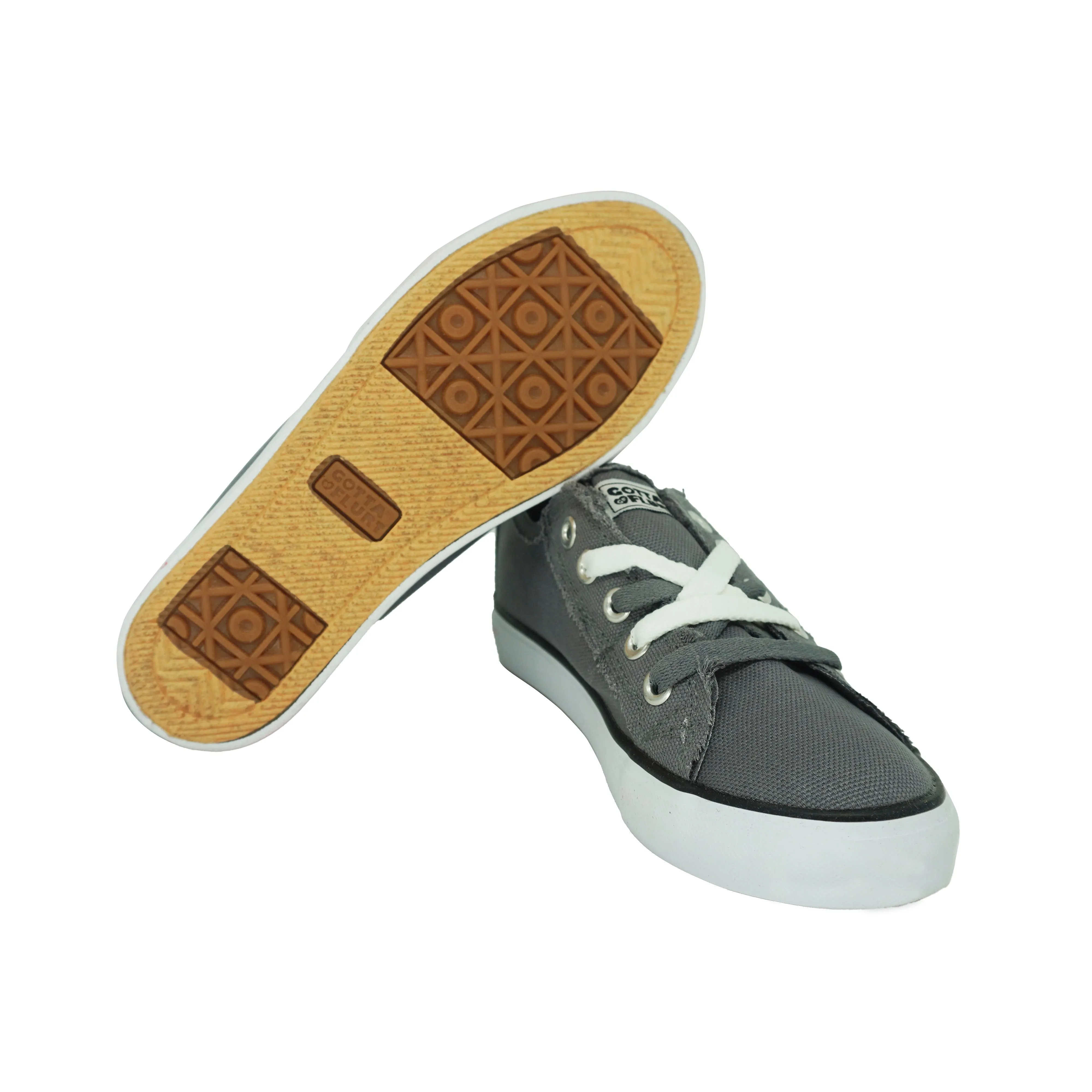 Gotta Flurt Big Girl's Classic II Casual Sneakers Gray Size 1