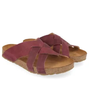 Haflinger Women's Bo Sandals- Burgundy
