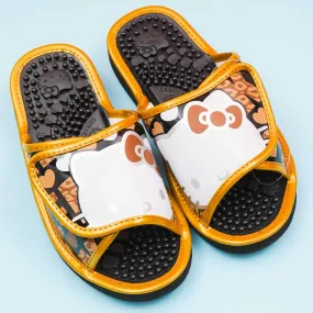Hello Kitty Velcro Massage Sandals - Golden / Large