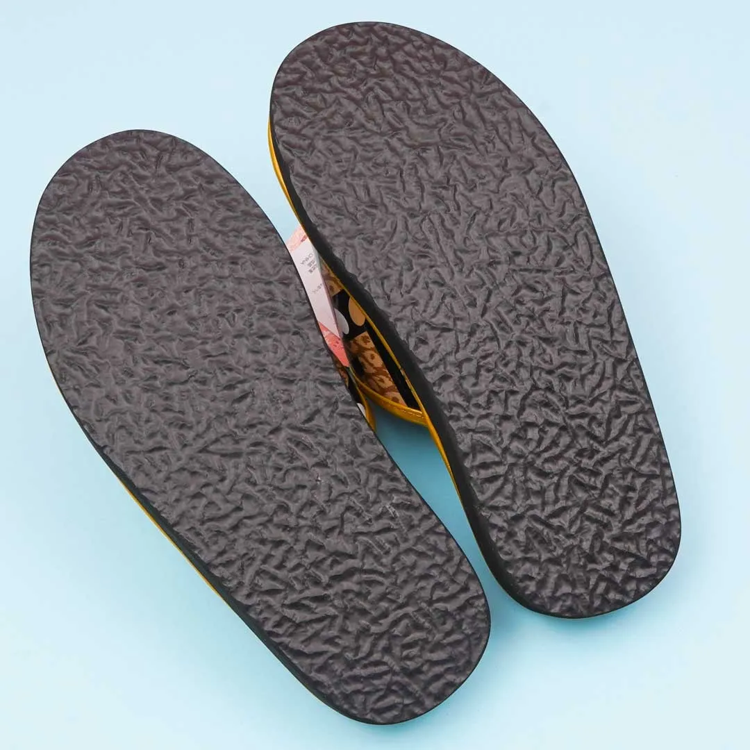 Hello Kitty Velcro Massage Sandals - Golden / Large