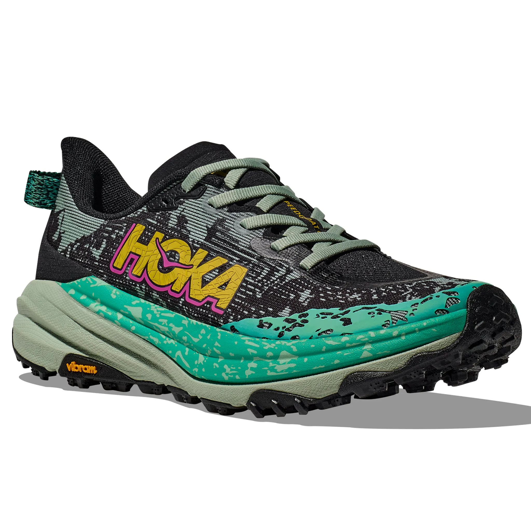Hoka Speedgoat 6 Women's Black Aloe Vera