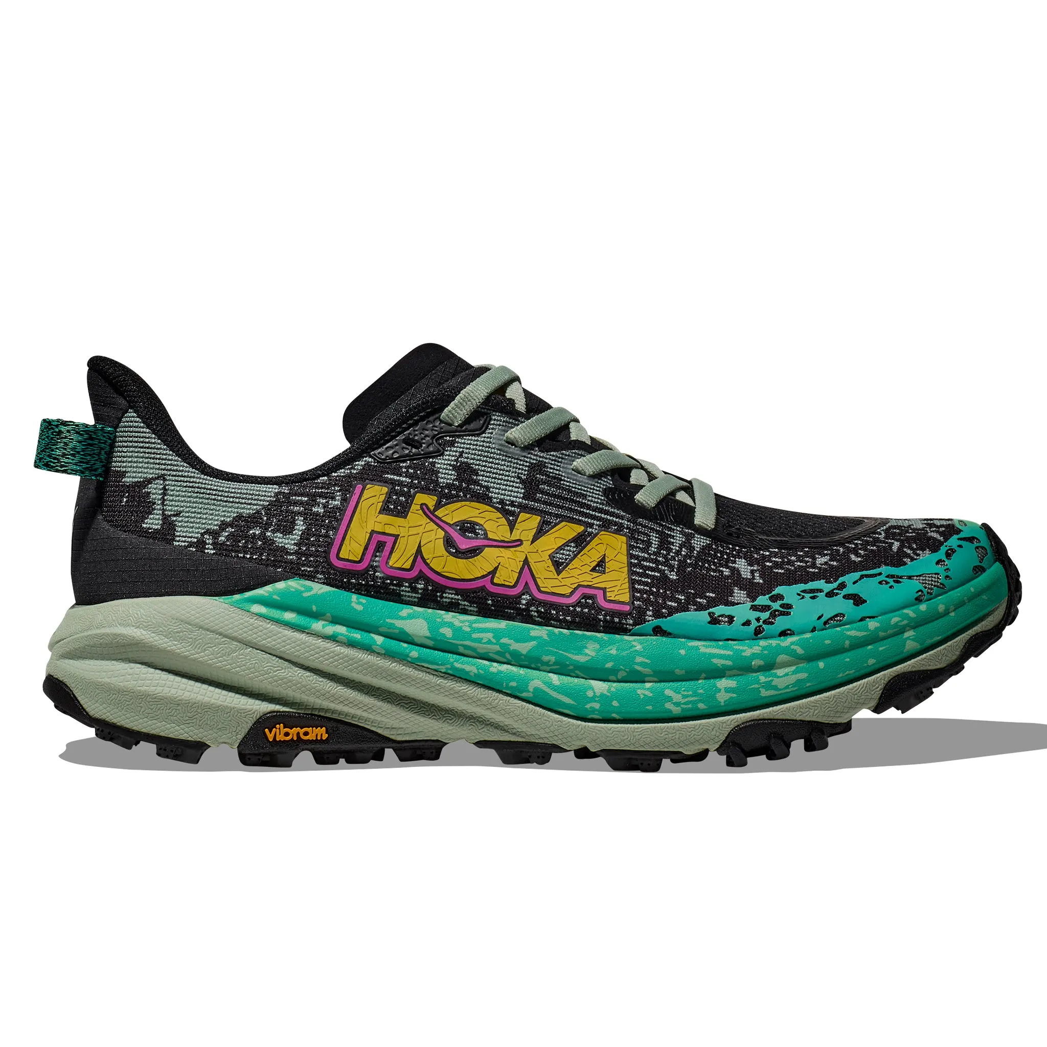 Hoka Speedgoat 6 Women's Black Aloe Vera