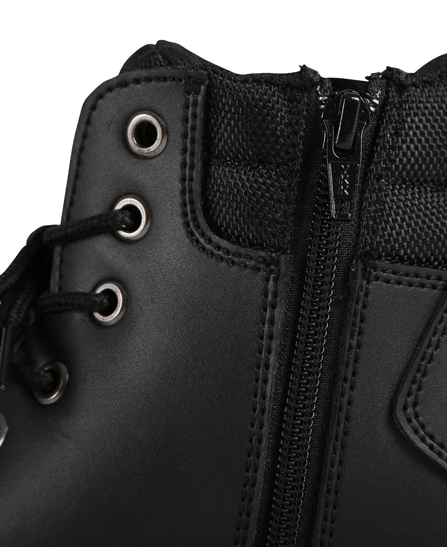 JB'S STEELER ZIP LACE UP SAFETY BOOT - BLACK -9F9