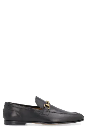 JORDAAN LEATHER LOAFERS WITH HORSEBIT