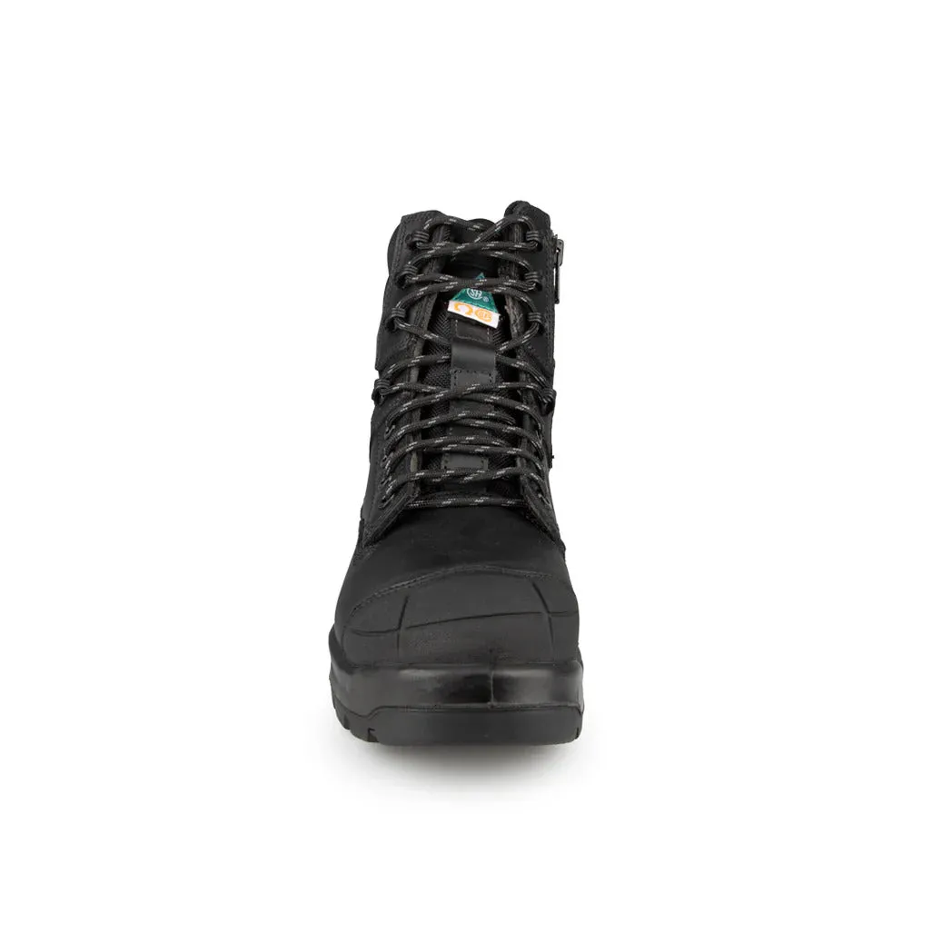 Kingtreads Women's Revolve 030808 Work Boot with Side Zip -Black