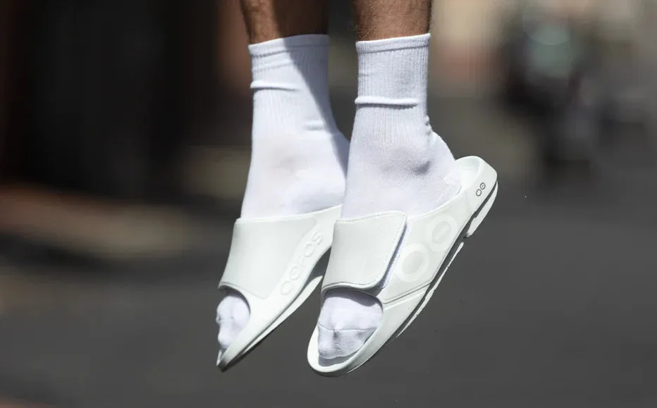 OOahh Flex Sport Adjustable Slide in White CLOSEOUTS