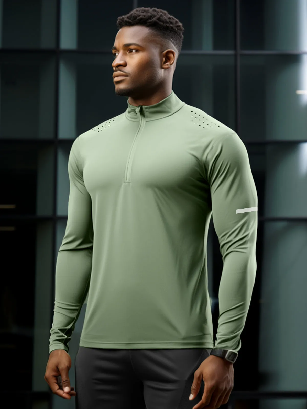 Performance 1/4 Zip Baselayer Ventilation Shirt