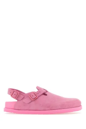 Pink suede Tokyo slippers