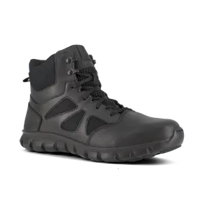 Reebok Tactical Mens 6 Inch Sublite Cushion Tactical Boots Black RB8605