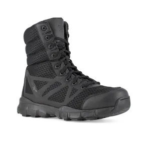 Reebok Tactical Men's 8 Inch Dauntless Ultra Light Size Zip Boot Black RB8720